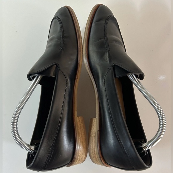 Everlane Women’s Sz7.5 The Modern Loafer Black Leather Luxury Pointy Toe Italy - Picture 3 of 8
